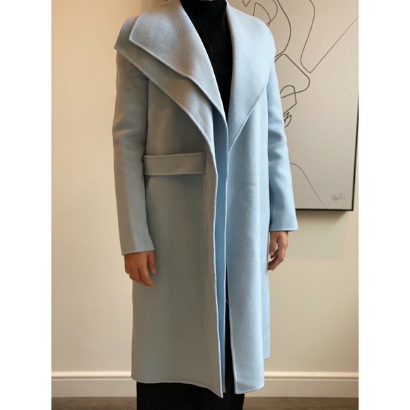 Vince Doubleface Long Wool Wrap Coat 